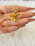 Mama Necklace (Figaro Chain)