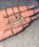 Icy Mama Heart With 1 To 5 Letters