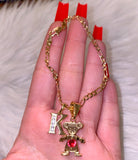 Bling Birthstone And Initial Kid Anklet (1 Kid)