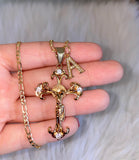 Icy Crucifix In 2 Sizes With Letters
