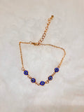 Adjustable Blue Eye Bracelet Or Anklet