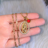 Bling Oval Mary With Birthstone