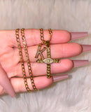 Cuban Eye Cross With Initial