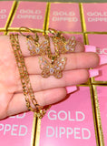 Baguette Butterfly (Necklace And/Or Earrings)