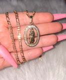 Oval Diamond Inspired Mary