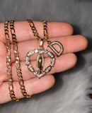 Bling Mary Heart With Initial