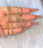 Round Baguette Mary With Initial