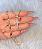 Sugar Cross & Birthstone