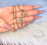 Icy Cross With Initial