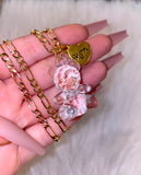 Crystal Teddy With Mom Heart