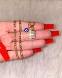 Bling Initial And Blue Eye