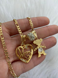 Icy Mom Heart With Birthstone Kids