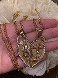 Jesus And Mary Breakable Heart With 2 Letters