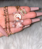 Crystal Teddy With Icy Initial