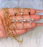 Marquise Cross Necklace