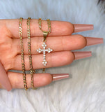 Kourtney Cross (Figaro Chain)