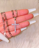Diamond Inspired Cross (Silver)