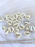 Silver Mom Heart Necklace