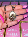 Diamond Cut Oval Saint Jude