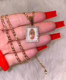 Square Icy Image Of Mary