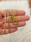 Paw With Birthstone