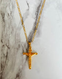 Large Crucifix (Figaro Chain)