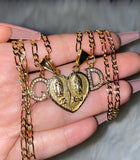 Mary Breakable Heart Set With 2 Letters