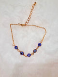 Adjustable Blue Eye Bracelet Or Anklet