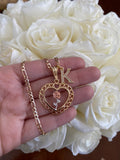 Tricolor Rose Heart With 1 To 2 Letters