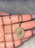 Baguette Bling Saint Jude Necklace