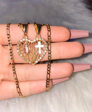 Icy Breakable Religious Heart Set