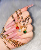 Birthstone Figaro Necklace