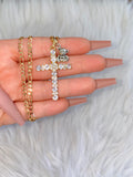 Bling Bling Cross & Silver Teddy