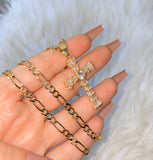 Dynasty Cross (Figaro Chain)