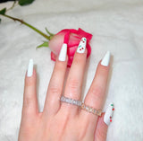 Emerald Cut Eternity Band In Gold Or Silver