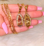 Iced Out Mary In 2 Color Choices