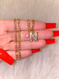 Bling Initial And Pink Eye