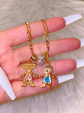 Multiple Bling Birthstone Kids Bracelet (1-6 Kids)