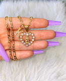 Icy Mary Heart With Initial