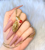 Dainty Classic Mary With Birthstone