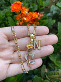 Belle's Rose With Initial (Tricolor)