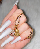 Dainty Mother Mary With Initial