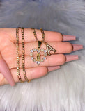 Saint Jude Bling Heart With Letter