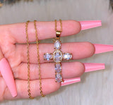Oval Cross (Rolo Chain)
