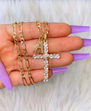 Bling Bling Cross With Initial