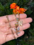Belle's Rose With Initial (Tricolor)