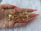 Mother Daughter Birthstone Necklaces
