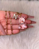 Crystal Teddy With Bling Initial