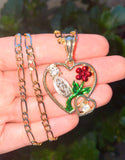 Floral Mary Heart