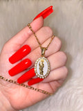 White Saint Jude Necklace